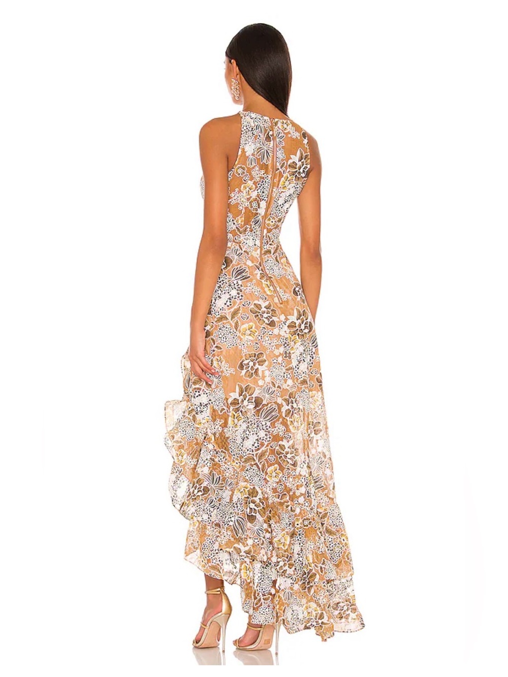 Bronx and Banco Sicilia Ruffle Dress in Multi NWT 8 - Picture 2 of 7